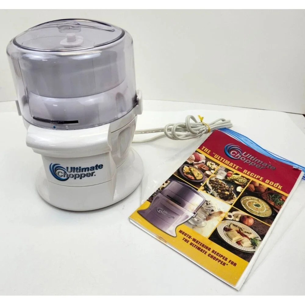 Ultimate Chopper CH-1 Food Processor White Works Great 750 Watts Max Power